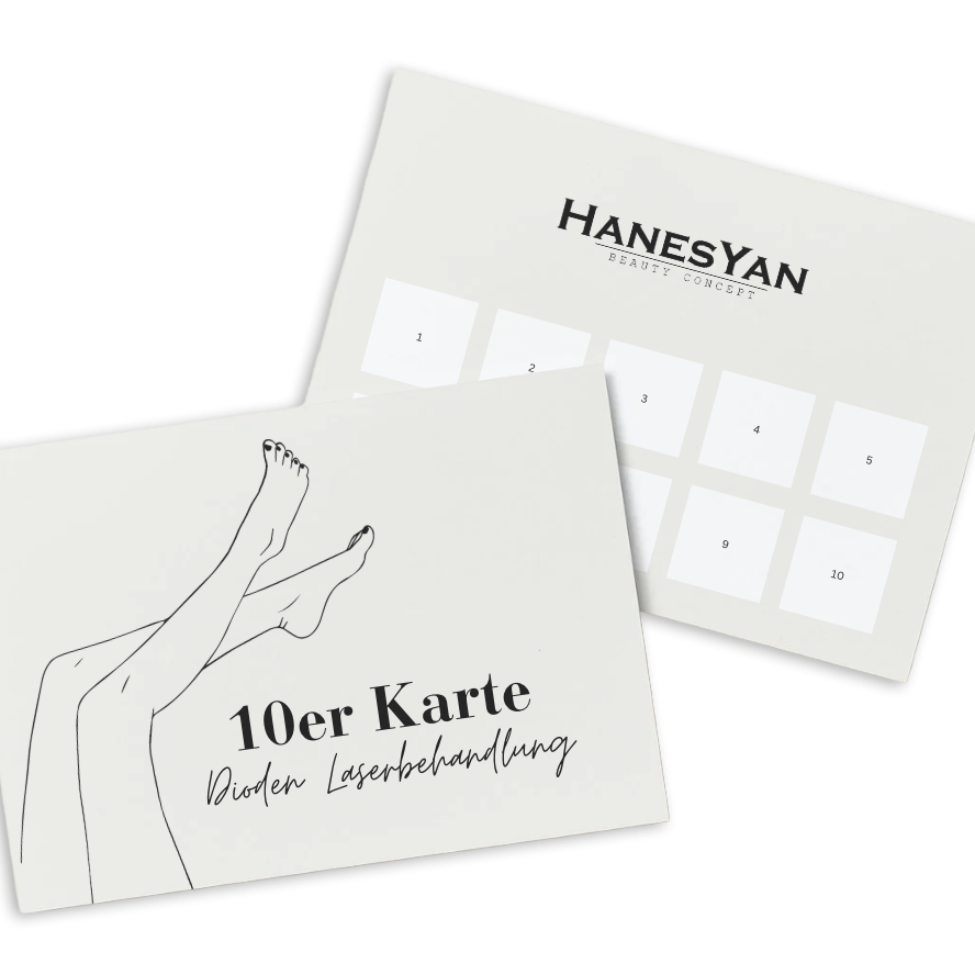 10er-Karte für Behandlungen mit einem Diodenlaser